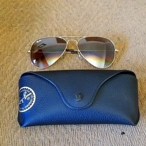 One pair of Ray-Ban Aviator Classic Sunglasses